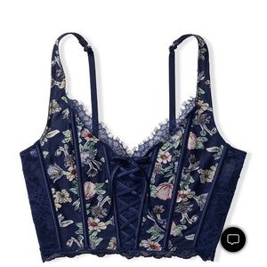 NWT Victoria's Secret Bustier Corset Floral XS Lingerie Festival Floral Feminine